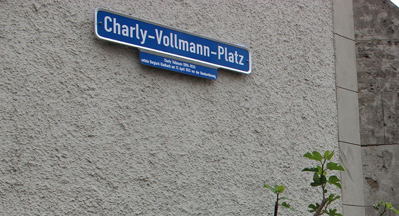 Charly-Vollmann-Platz – ein Ort zum Innehalten