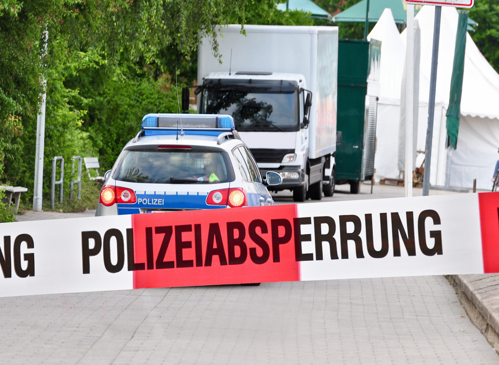 Polizeiabsperrung
