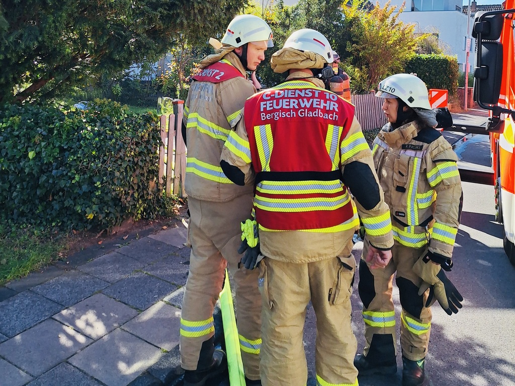 Die Einsatzstelle im Stadtteil Lustheide
