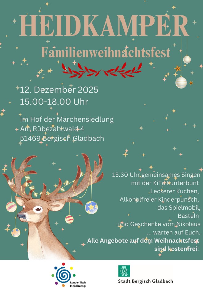 Weihnachtsstimmung in Heidkamp: Familienweihnachtsfest lädt zum gemeinsamen Feiern ein 2025-12-08 Heidkamper Familienweihnachtsfest