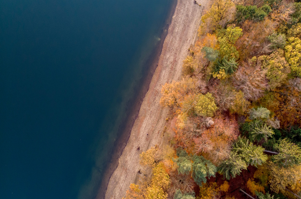 November deutlich zu trocken: In Teilen des Wuppergebiets fiel nur halb so viel Regen wie üblich Luftbild_Bever-Talsperre_Herbst(1)